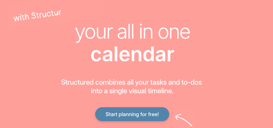 Structured app showing visual timeline schedule with color coded time blocks for ADHD users