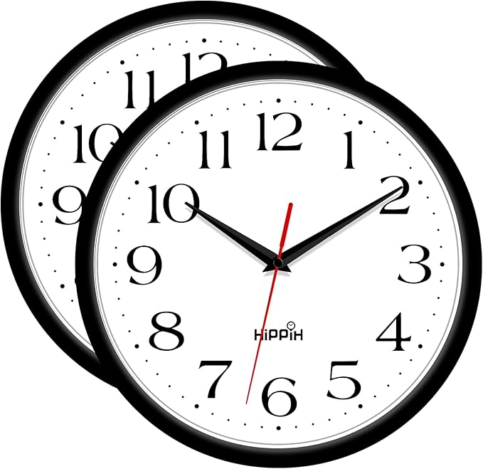 Hippih Silent Wall Clock