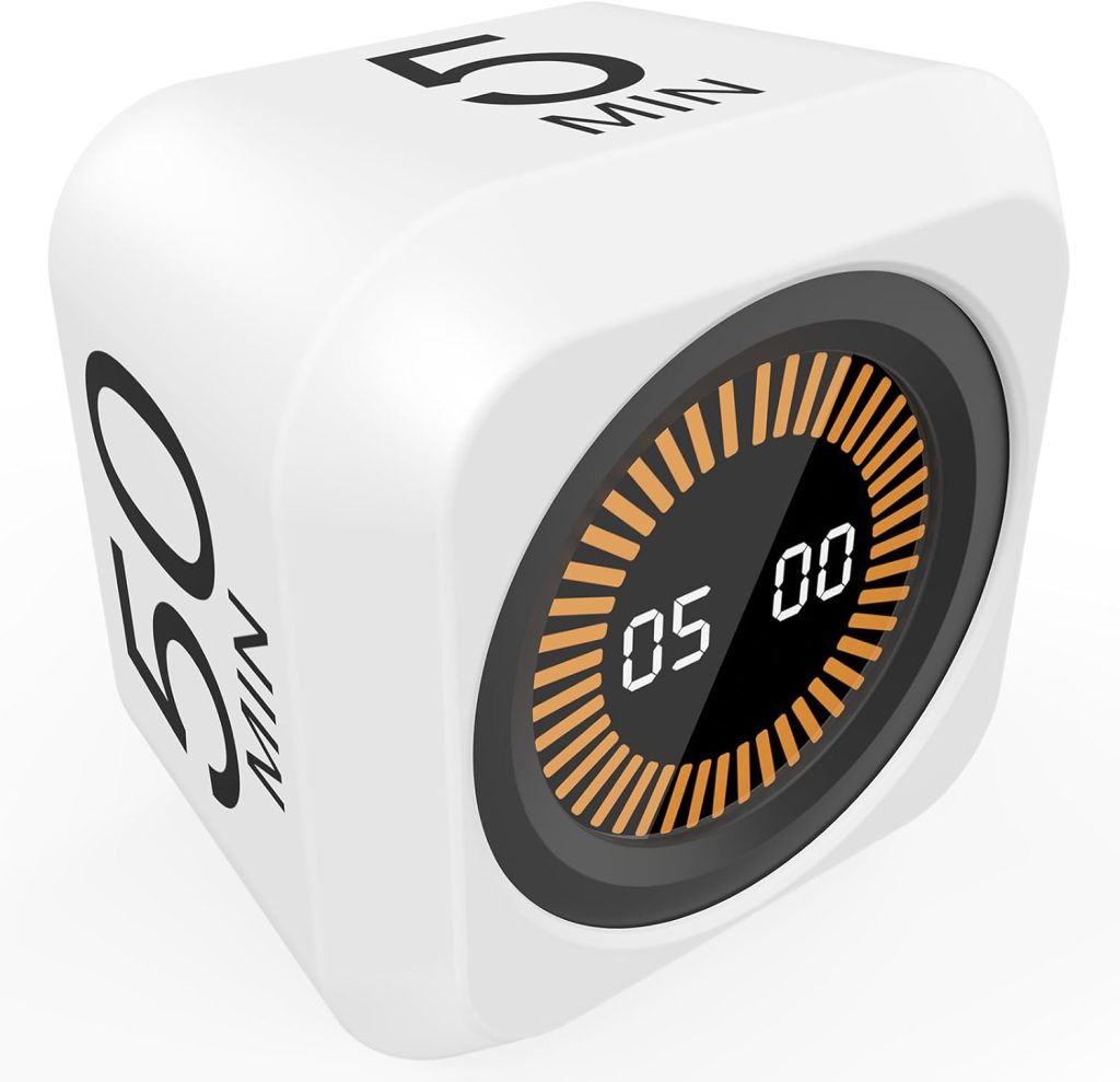 Pomodoro timer cube for ADHD focus and time management at work