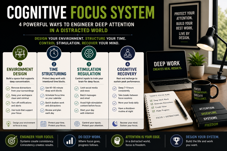 cognitive focus system deep work environment design attention productivity
