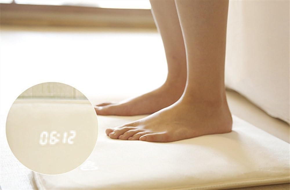 Digital alarm clock mat for ADHD adults who struggle with snoozing and waking up on time