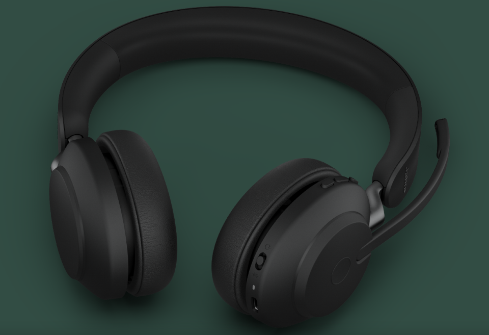 Jabra Evolve2 65 professional office headset with noise cancellation for ADHD focus at work.