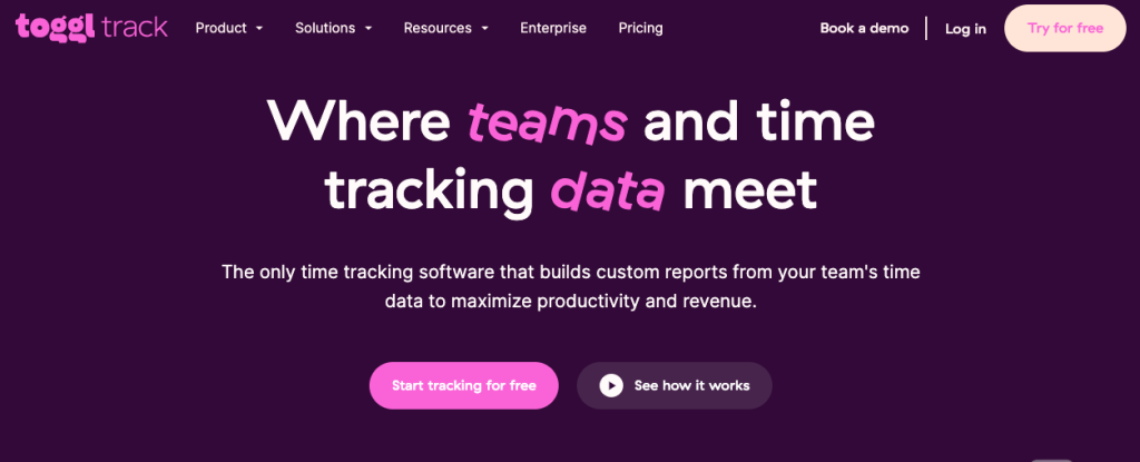 Toggl Track time tracking software for ADHD freelancers with simple one-click time tracking