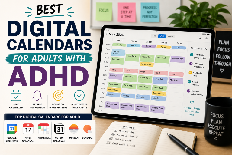 Best Digital Calendars for Adults with ADHD