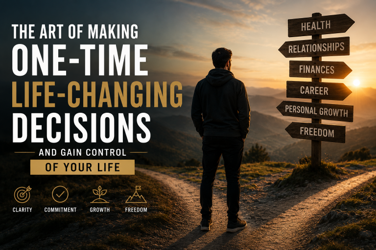 The Art of Making "One Time Life Changing Decisions" and Gain Control of Your Life