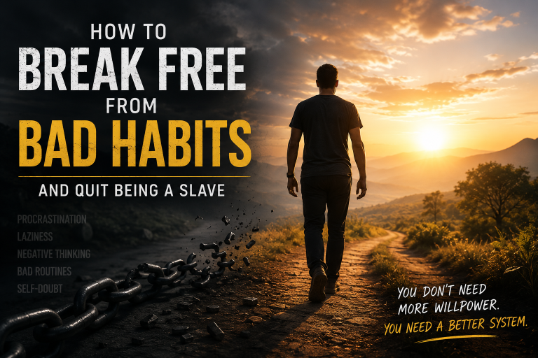 How to Break Free From Bad Habits by overcoming destructive patterns, building self-discipline, and creating healthier daily habits.